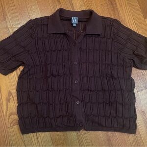 Worthington Chocolate Knit Cardigan